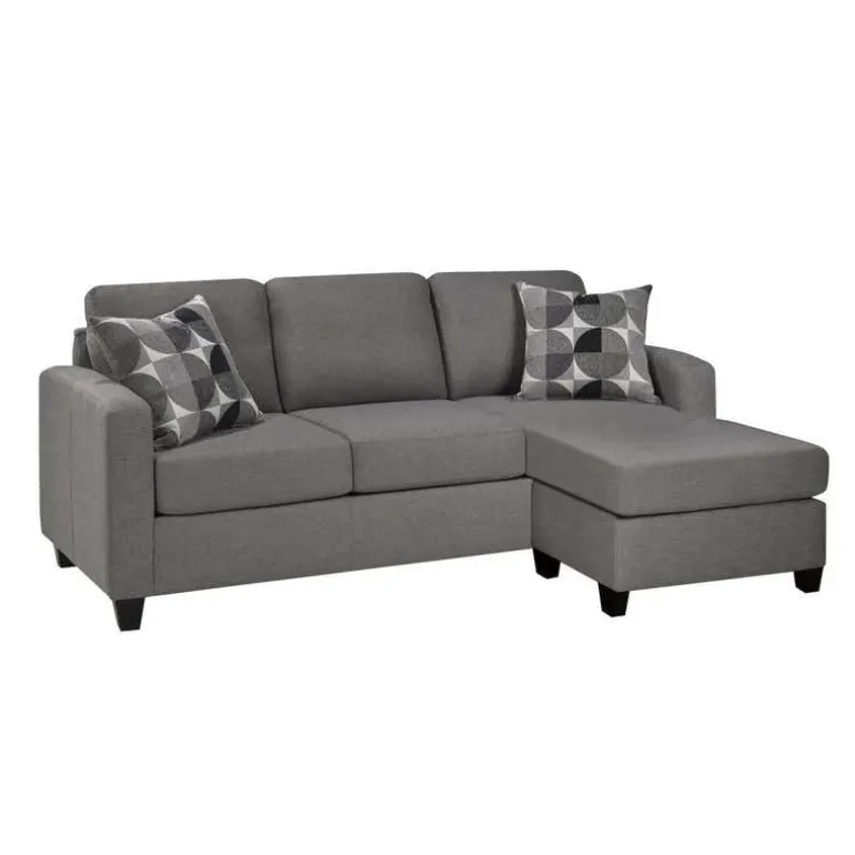 Reversible Sleeper Sofa with Chaise - Charcoal Grey