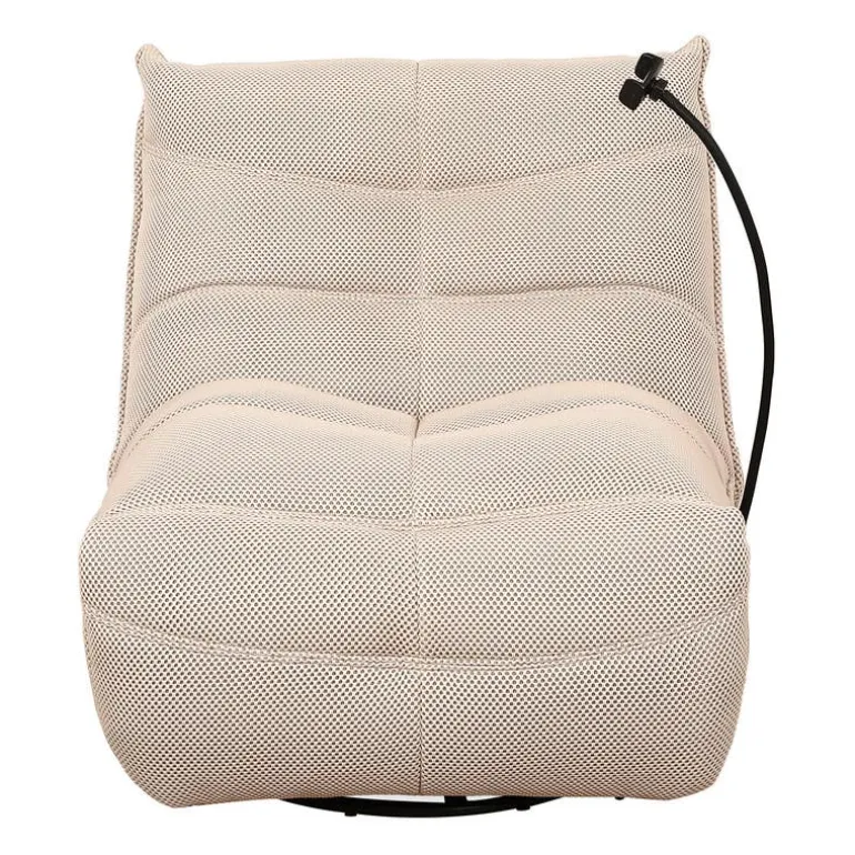 Rocking Recliner with Phone Holder - Beige