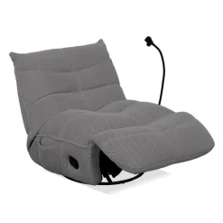 Rocking Recliner with Phone Holder - Grey