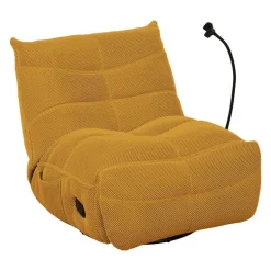 Rocking Recliner with Phone Holder - Golden Yellow