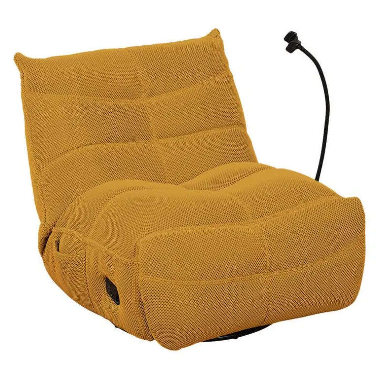 Rocking Recliner with Phone Holder - Golden Yellow