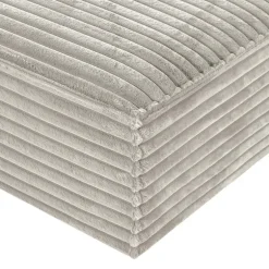 Rolled & Compressed Right Sectional in Corduroy Velvet 3 pcs - Beige