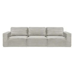 Rolled & Compressed Sofa in Corduroy Velvet - Beige