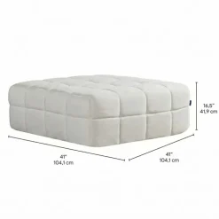 Rolled and Compressed Loveseat-in-a-Box with Matching Ottoman