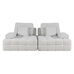 Rolled and Compressed Loveseat-in-a-Box