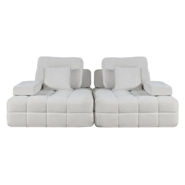 Rolled and Compressed Loveseat-in-a-Box