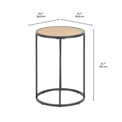 Round lamp table