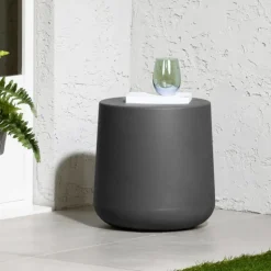 Round outdoor side table