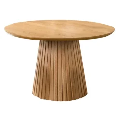 Round Pedestal Dining Table with 2 Chairs - Grey