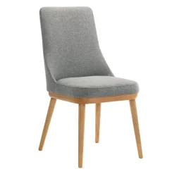 Round Pedestal Dining Table with 4 Chairs - Grey