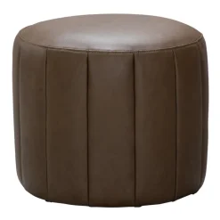 Round Pouf - Brown