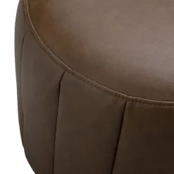 Round Pouf - Brown