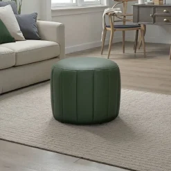 Round Pouf - Green
