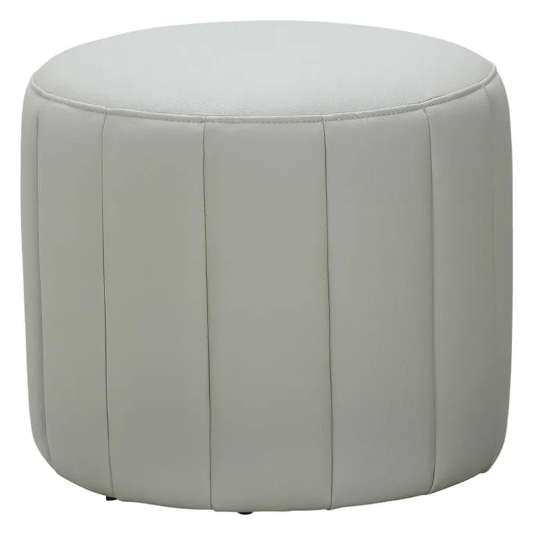 Round Pouf - Grey