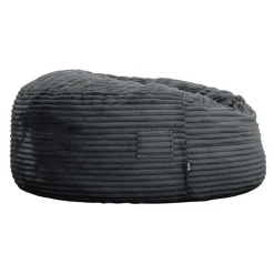 Sealy Corduroy Velvet Bean Bag - Charcoal Grey