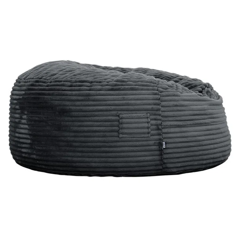 Sealy Corduroy Velvet Bean Bag - Charcoal Grey