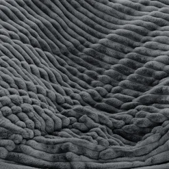 Sealy Corduroy Velvet Bean Bag - Charcoal Grey