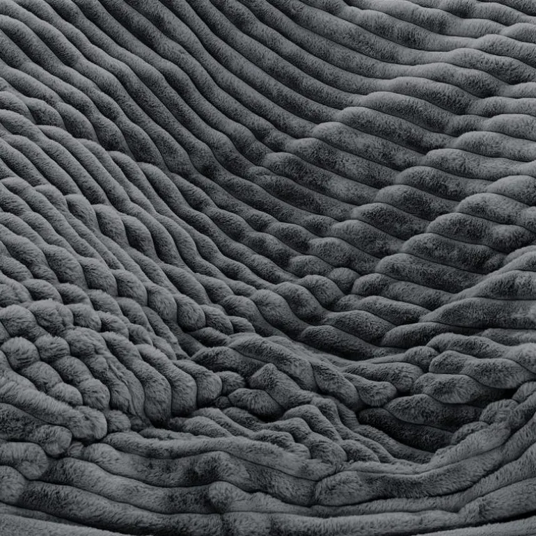 Sealy Corduroy Velvet Bean Bag - Charcoal Grey