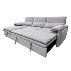 Sectional Bed and a Left-Side Chaise with Storage - Grey