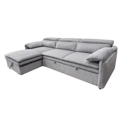 Sectional Bed and a Left-Side Chaise with Storage - Grey