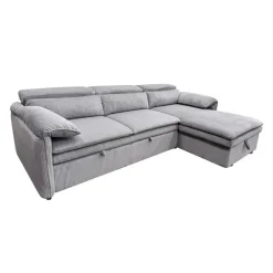Sectional Bed and a Right-Side Chaise with Storage - Grey