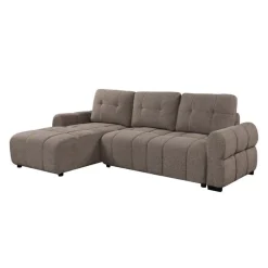 Sectional Bed with Left-Facing Chaise and Storage - Grey
