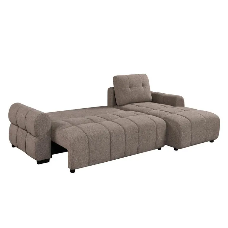 Sectional Bed with Right-Facing Chaise and Storage - Grey