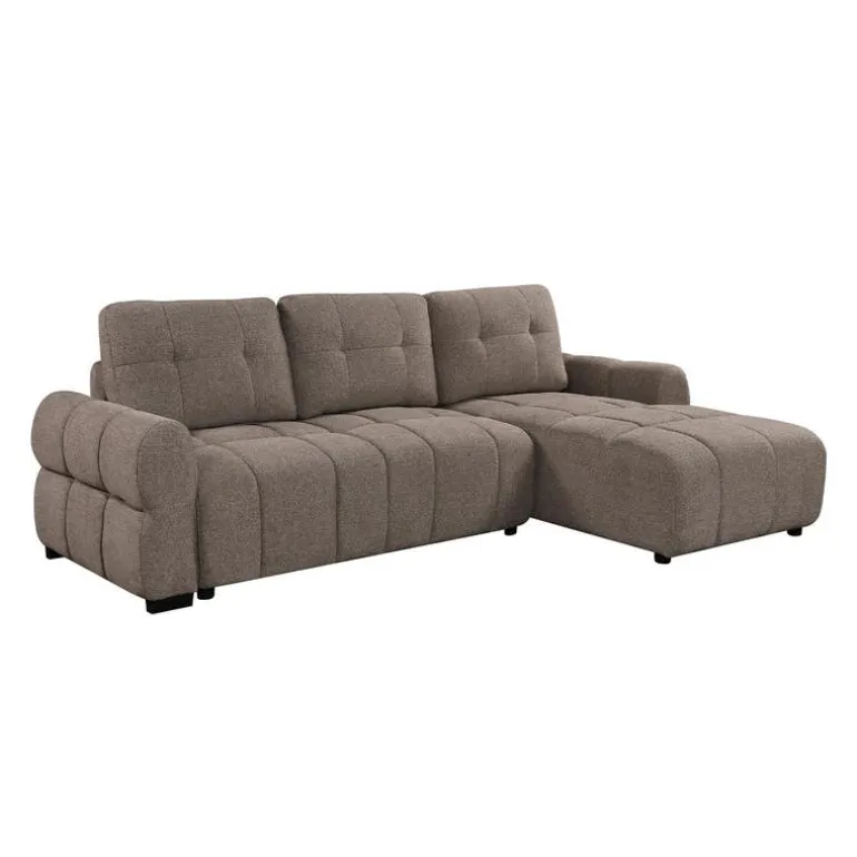 Sectional Bed with Right-Facing Chaise and Storage - Grey