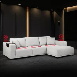 Sectional with Chaise and Built-In Audio Sound System