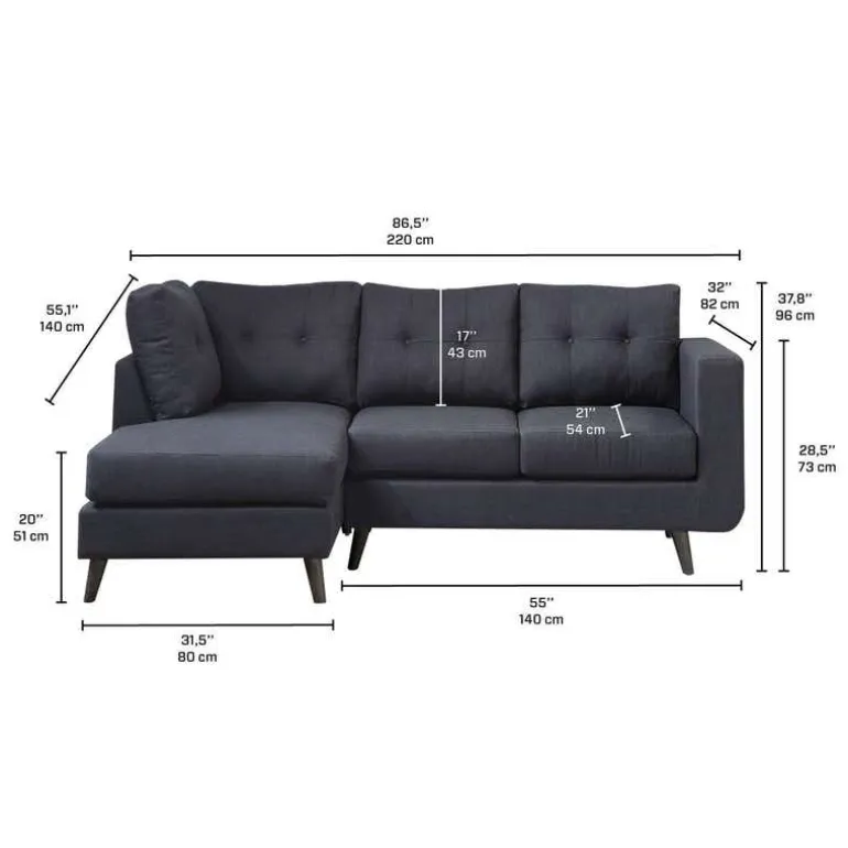 Sectional with Left-Side Chaise