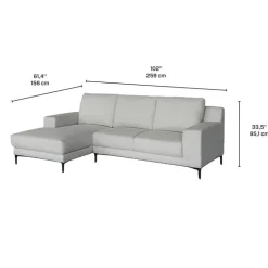 Sectional with Left-Side Chaise - Beige