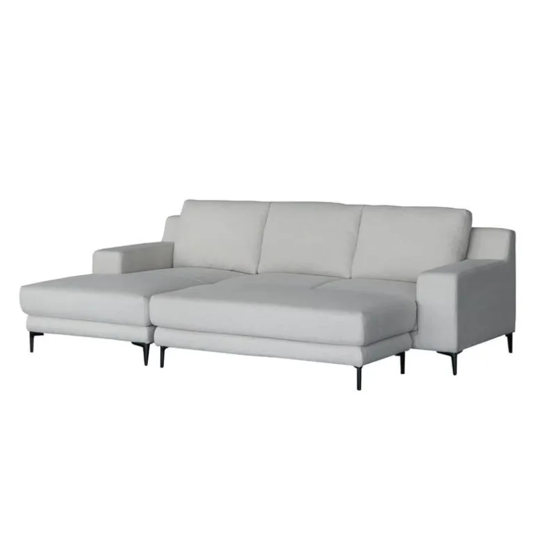 Sectional with Left-Side Chaise and Ottoman - Beige