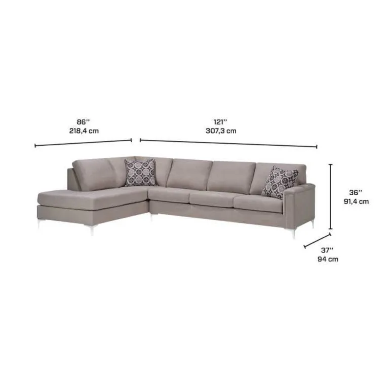 Sectional with Left-Side Chaise