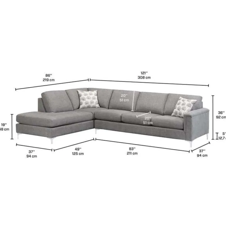 Sectional with Left-Side Chaise