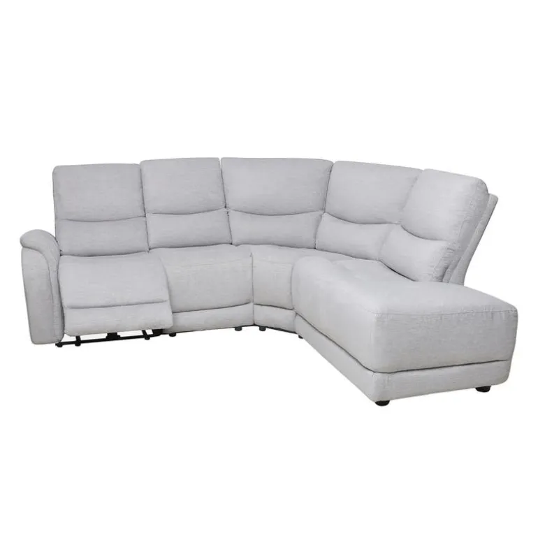 Sectional with Power Recliner - Grey
