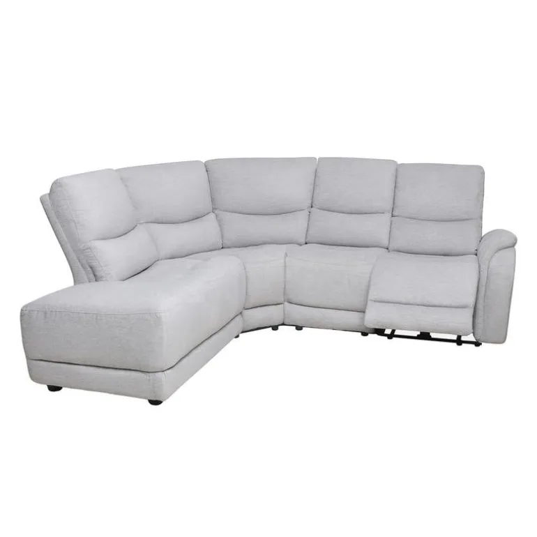 Sectional with Power Recliner - Grey