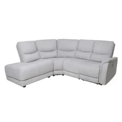 Sectional with Power Recliner - Grey