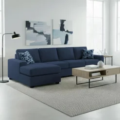 Sectional with Reversible Chaise - Blue