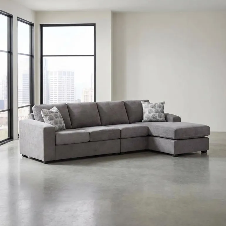 Sectional with Reversible Chaise - Grey