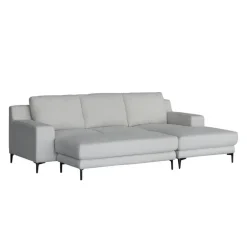 Sectional with Right-Side Chaise and Ottoman - Beige