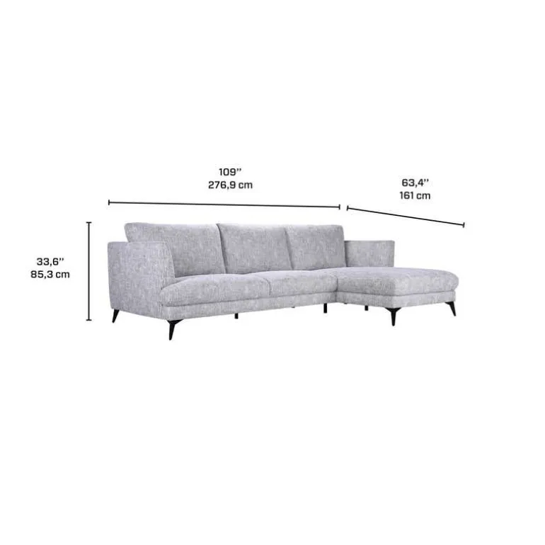 Sectional with Right-Side Chaise
