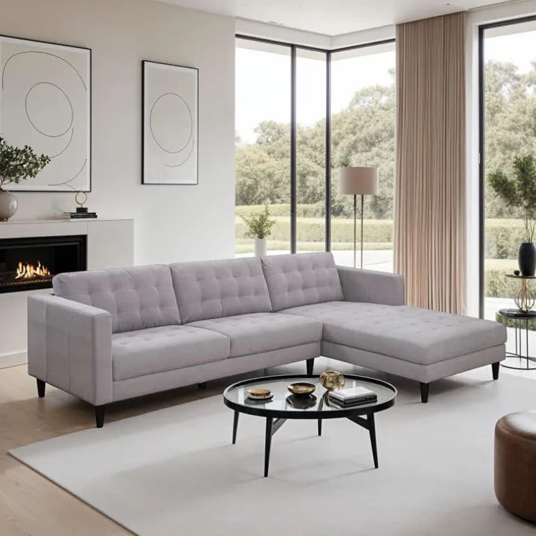 Sectional with Right-Side Chaise - Grey