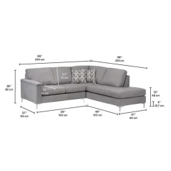 Sectional with Right-Side Chaise