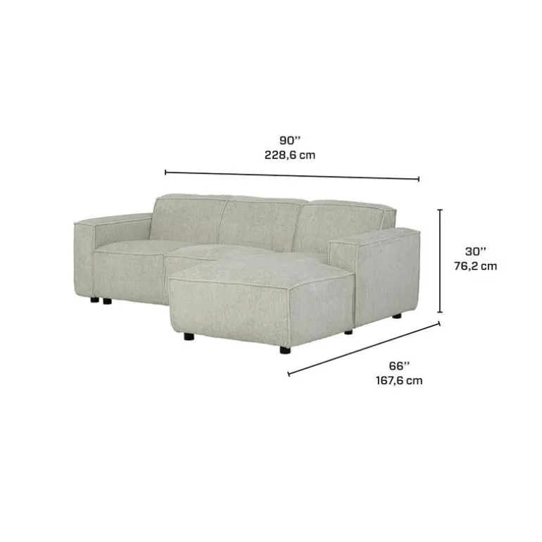 Sectional with Right-Side Chaise