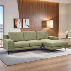 Sectional with Right-Side Chaise - Green