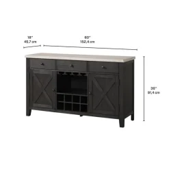 Server with 3 Drawers