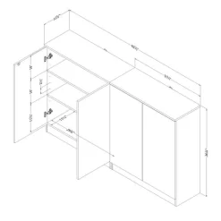 Set of 2 Sideboards - South Shore