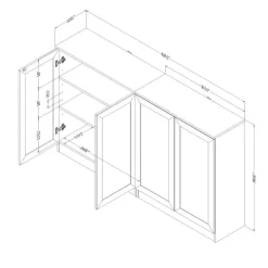 Set of 2 Sideboards - South Shore