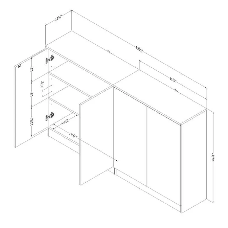 Set of 2 Sideboards - South Shore