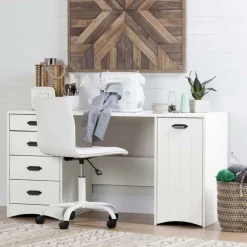 Sewing Craft Table And Storage - South Shore